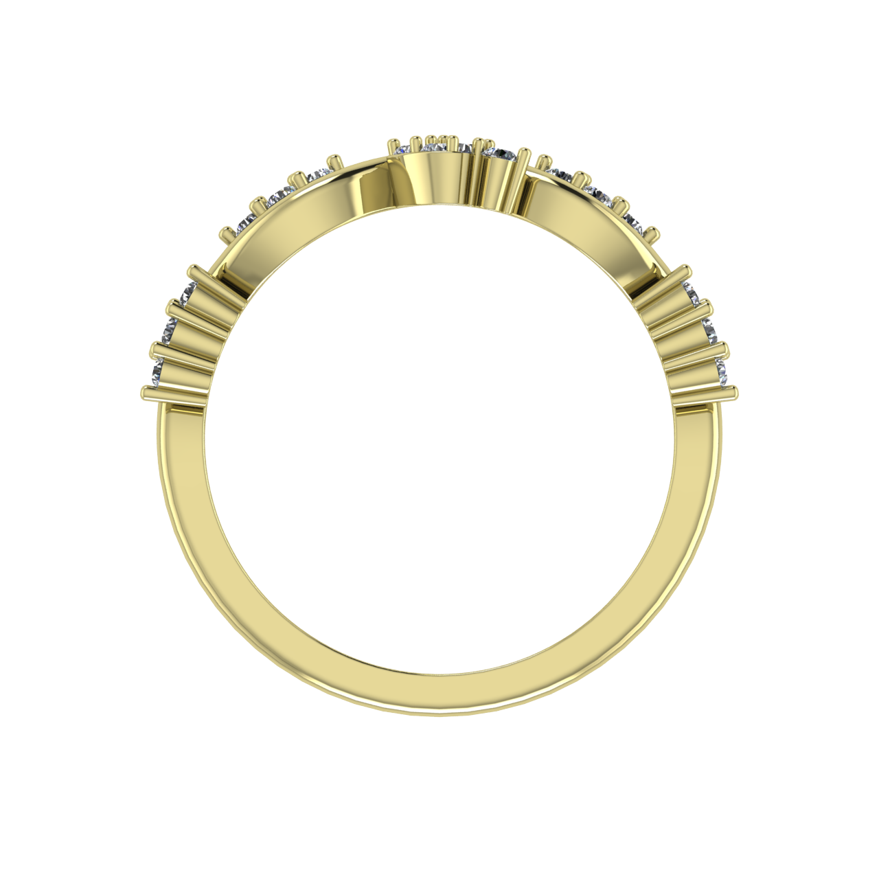 DIAMOND BANDS & STACKABLES HALFWAY ETERNITY STACKABLE RINGS & BANDS